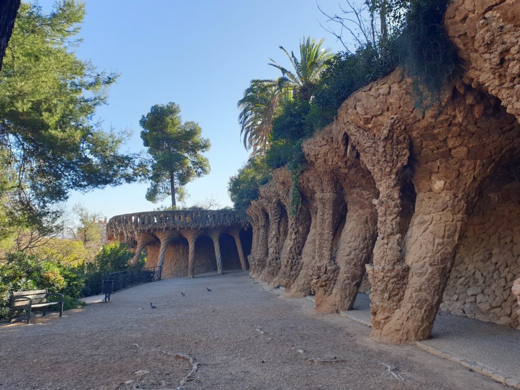 portique de la Lavandière parc Guell Barcelone