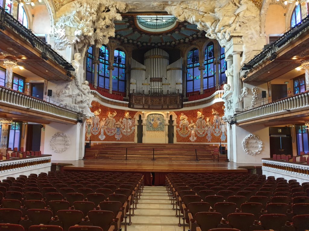 palais de la musique Catalane Barcelone salle de concert