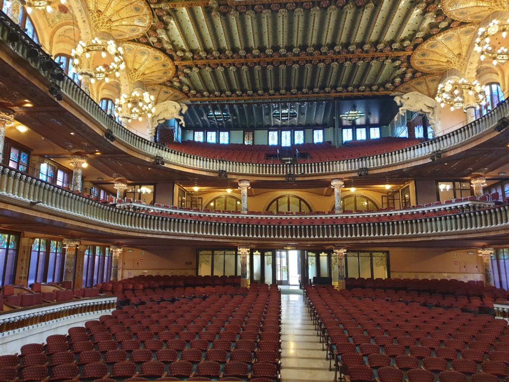 palais de la musique Catalane Barcelone salle de concert